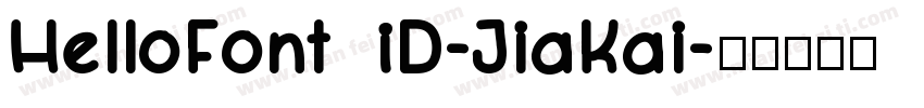 HelloFont ID-JiaKai字体转换